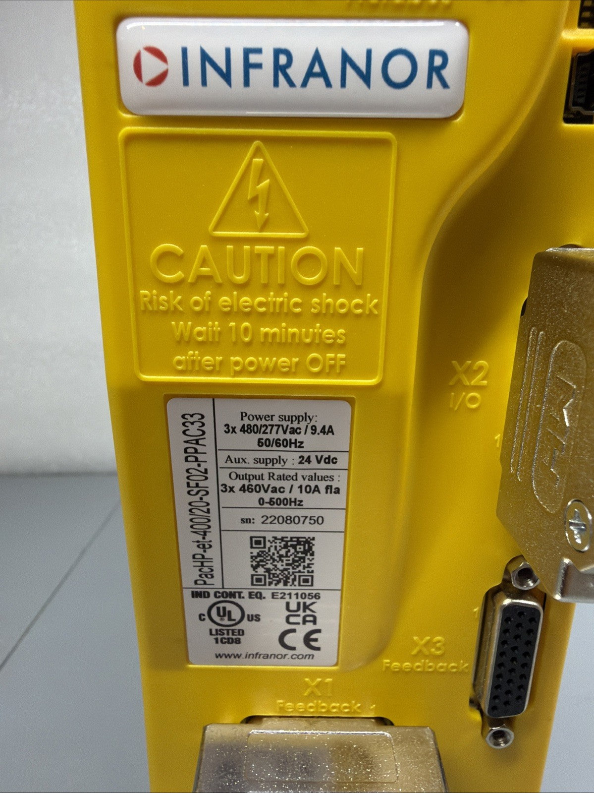 Infranor PACHP-ET-400/20-SF02-PPAC33 Servo Drive EtherCAT Open Box New (1.2.3)