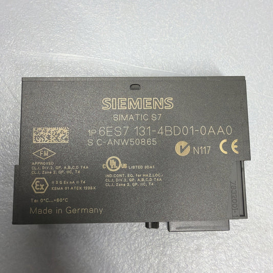 Siemens 6ES7131-4BD01-0AA0 ET 200S 4DI 24V DC Digital Input New Open Box (1.4.2)