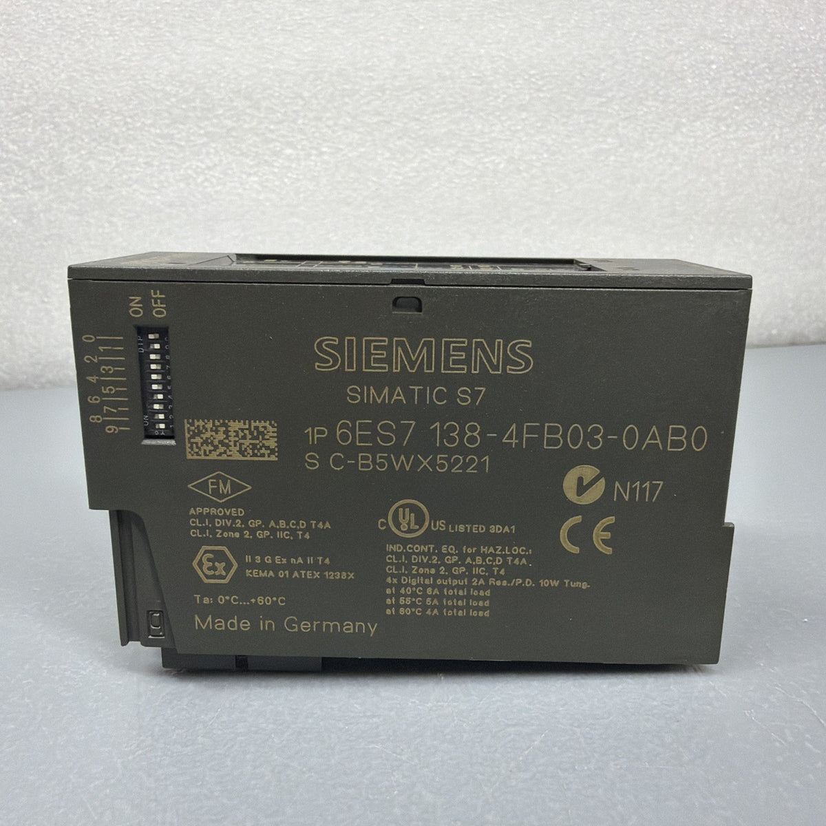 Siemens 6ES7138-4FB03-0AB0 SIMATIC ET 200S 4DO Safety Module New Open Box (121)