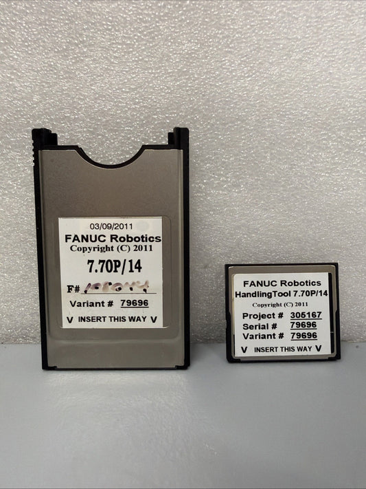 FANUC HandlingTool 7.70P/14 Variant 79696 Software Card w/ PCMCIA Adapter 1.4.2