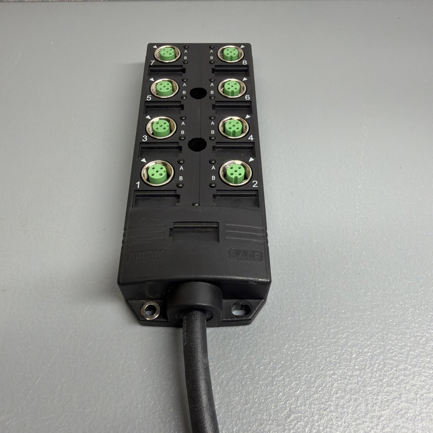 Phoenix Contact 1517178 SACB-8/8-L M12 8-Port Distribution Box Cut Cable (1.4.3)