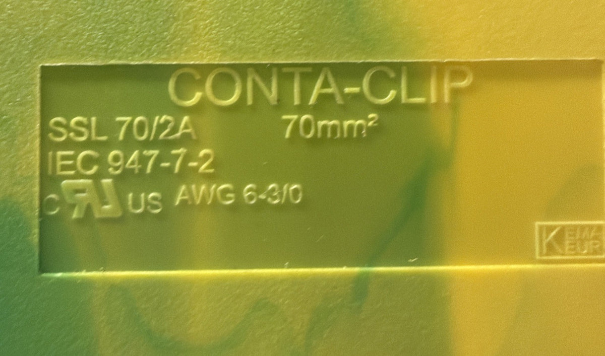 CONTA-CLIP SSL 70/2A IEC947-7-2 70mm² Ground Terminal Block (1.4.2)