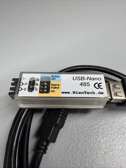 NIENTECH USB-NANO 485 USB to RS-485 Industrial Converter Open Box (1.3.2b)
