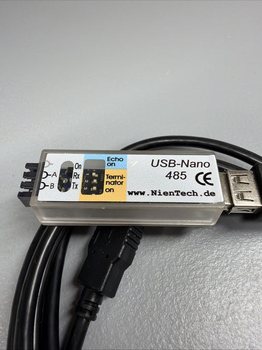 NIENTECH USB-NANO 485 USB to RS-485 Industrial Converter Open Box (1.3.2b)