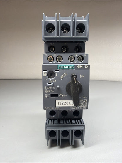 Siemens 3RV2011-0FA10 SIRIUS Motor Protection Circuit Breaker 0.35-0.5A New(141)