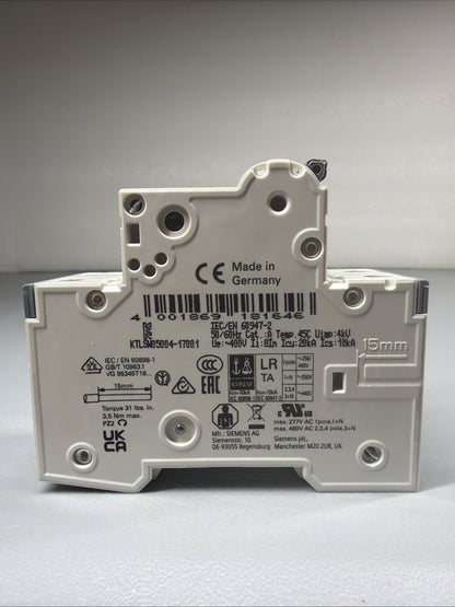 Siemens 5SY4210-7 SENTRON 2-Pole 10A Circuit Breaker Open Box (1.3.2)