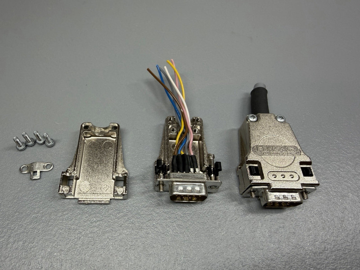 Molex FMK1G FCT D-Sub 9 Pin Metal Backshell Connector Hood Open BoxLOT OF 2(141)