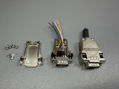Molex FMK1G FCT D-Sub 9 Pin Metal Backshell Connector Hood Open BoxLOT OF 2(141)