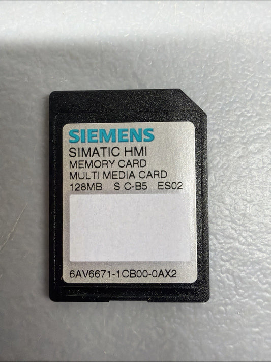 Siemens 6AV6671-1CB00-0AX2 SIMATIC HMI 128MB MMC Memory Card Open BoxEach(1.3.2)