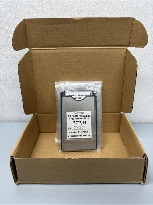 FANUC HandlingTool 7.70P/14 Variant 79863 Software Card w/ PCMCIA Adapter 1.3.2