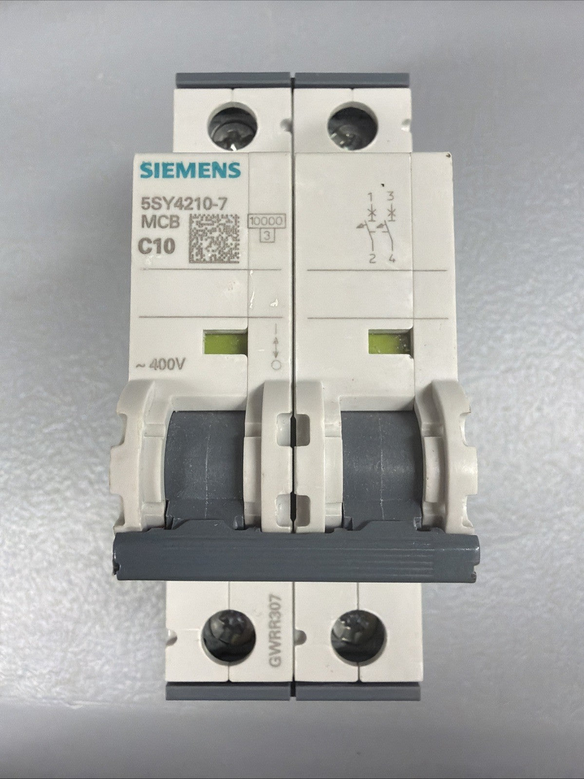 Siemens 5SY4210-7 SENTRON 2-Pole 10A Circuit Breaker Open Box (1.3.2)