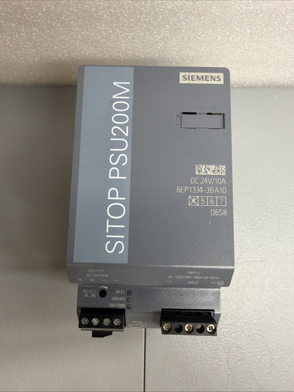 Siemens 6EP1334-3BA10 SITOP PSU200M 24VDC 10A Power Supply New Open Box (1.2.1)
