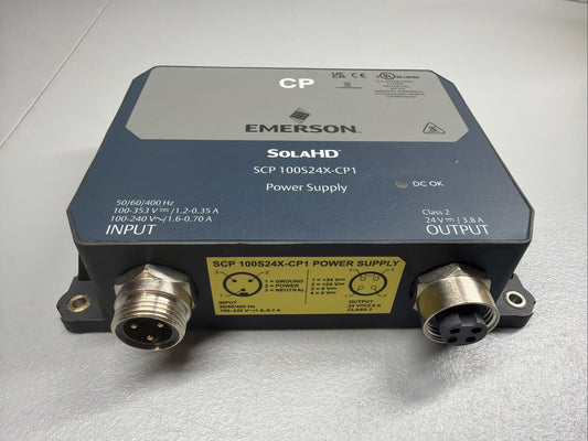 Emerson SolaHD SCP100S24X-CP1 24VDC 3.8A Power Supply New Open Box (1.3.4)