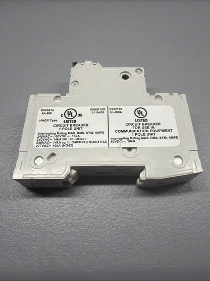 Siemens 5SJ4104-7HG40 SENTRON 4-Pole 4A Circuit Breaker Open Box (1.2.1)