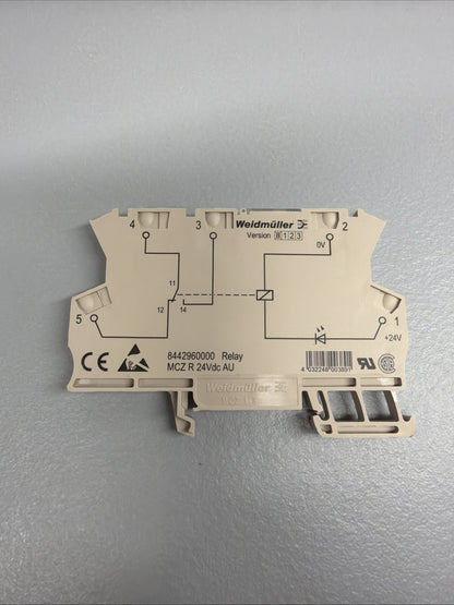 Weidmüller 8442960000 MCZ R 24VDC 5UAU Relay Module New Open Box (1.2.2)