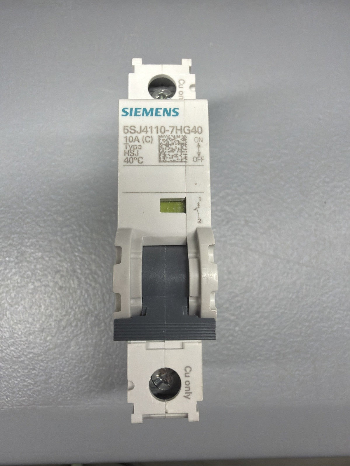 Siemens 5SJ4110-7HG40 SENTRON 4-Pole 10A Circuit Breaker Open Box (1.3.2b)