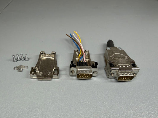 Molex FMK1G FCT D-Sub 9 Pin Metal Backshell Connector Hood Open BoxLOT OF 2(141)