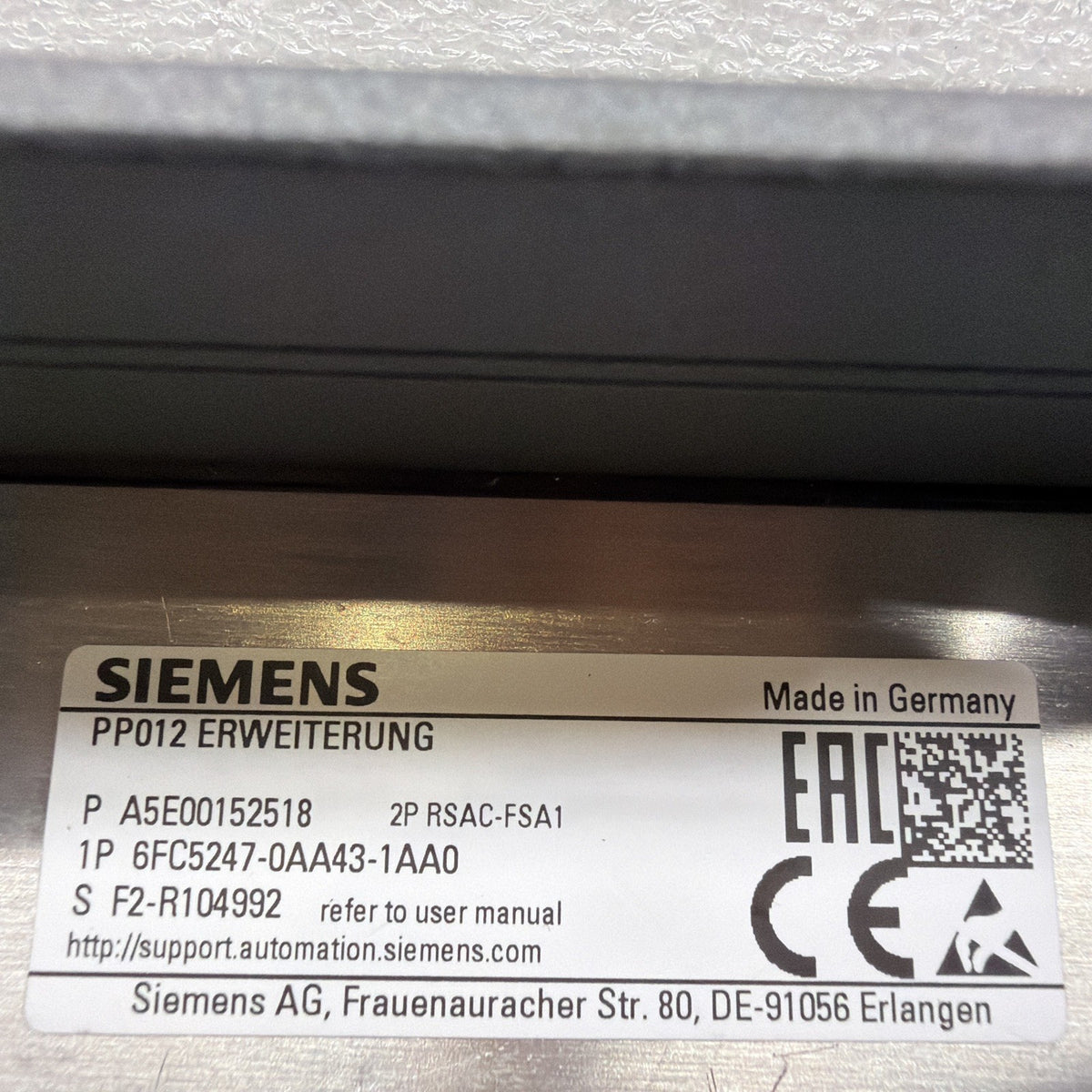 Siemens 6FC5247-0AA43-1AA0 SINUMERIK Panel w/ 6 Pushbuttons New Open Box(1.1.3b)