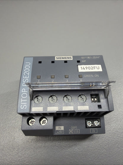 Siemens 6EP1961-2BA41 SITOP PSE200U 10A 4-Channel Selectivity Module OpenBox/133