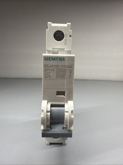 Siemens 5SJ4150-7HG40 SENTRON 4-Pole 50A Circuit Breaker Open Box (1.3.4)