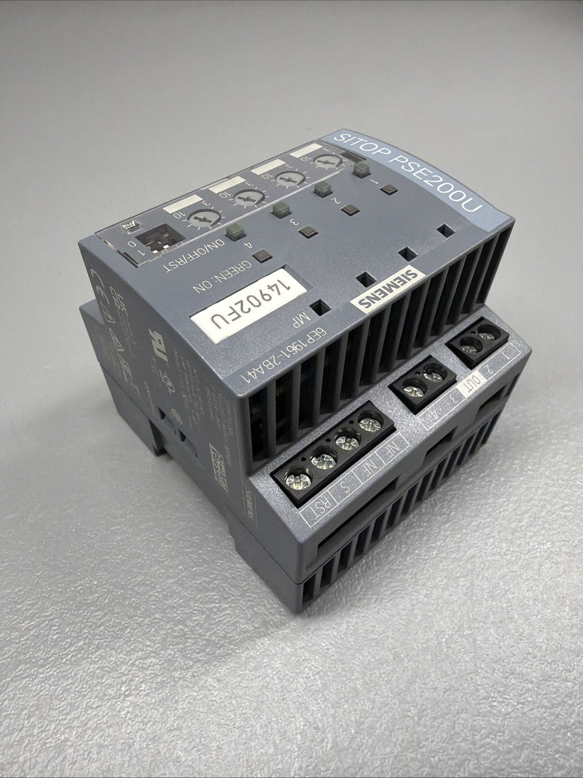 Siemens 6EP1961-2BA41 SITOP PSE200U 10A 4-Channel Selectivity Module OpenBox/133