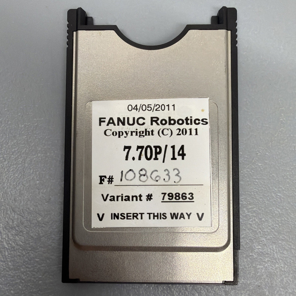 FANUC HandlingTool 7.70P/14 Variant 79863 Software Card w/ PCMCIA Adapter 1.3.2