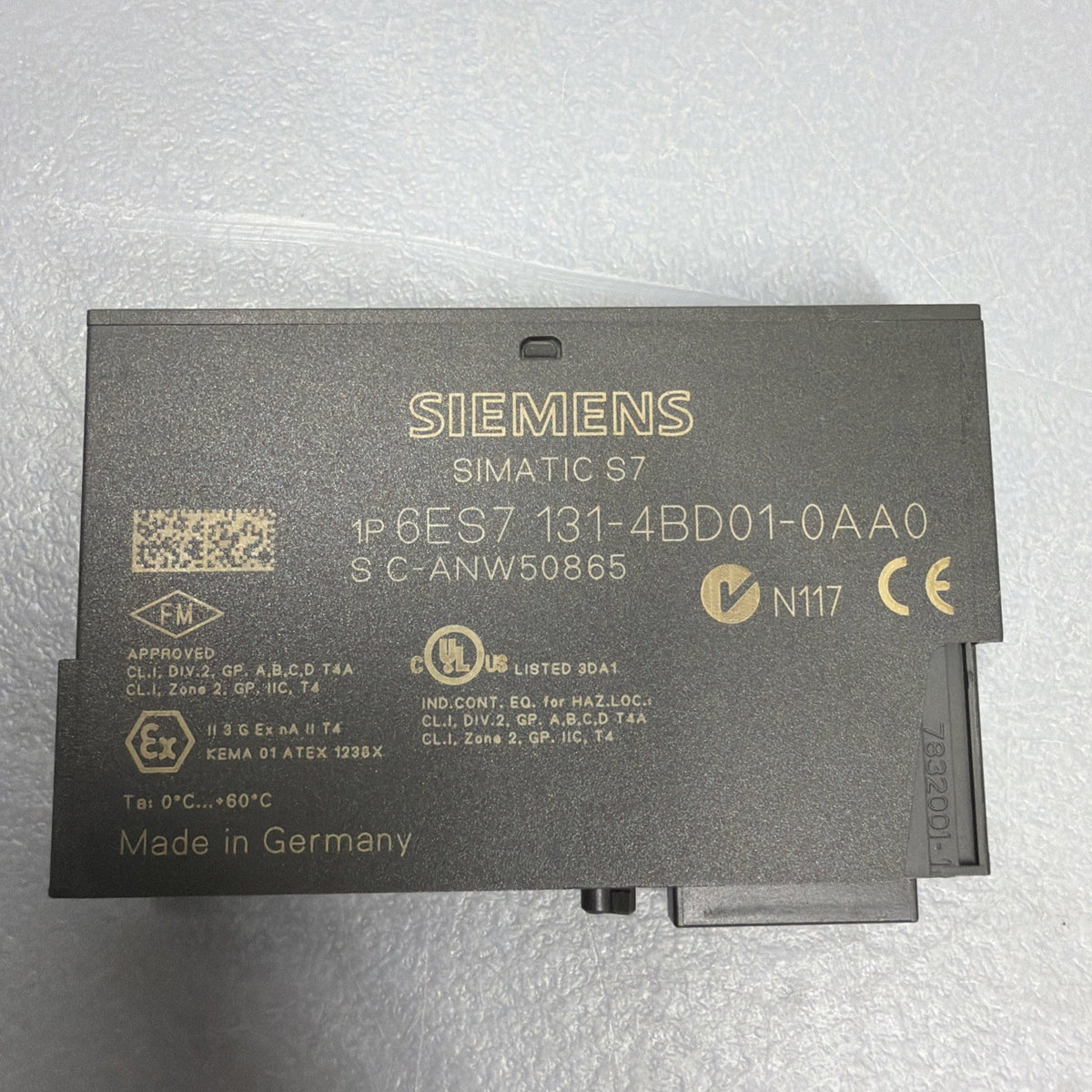Siemens 6ES7131-4BD01-0AA0 ET 200S 4DI 24V DC Digital Input New Open Box (1.4.2)