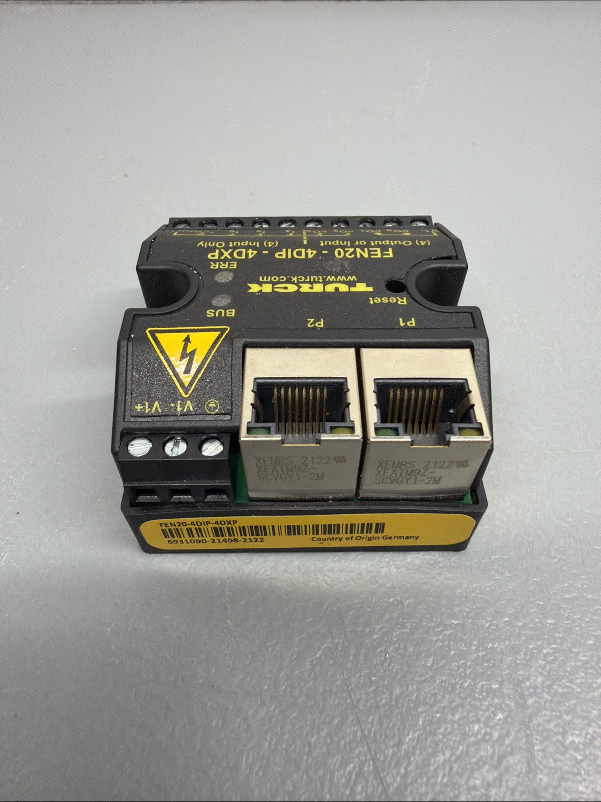 Turck FEN20-4DIP-4DXP New Open Box Ethernet I/O Module IP67 (1.4.2)