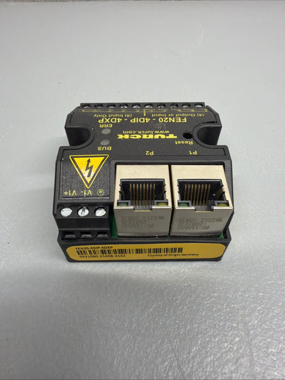 Turck FEN20-4DIP-4DXP New Open Box Ethernet I/O Module IP67 (1.4.2)
