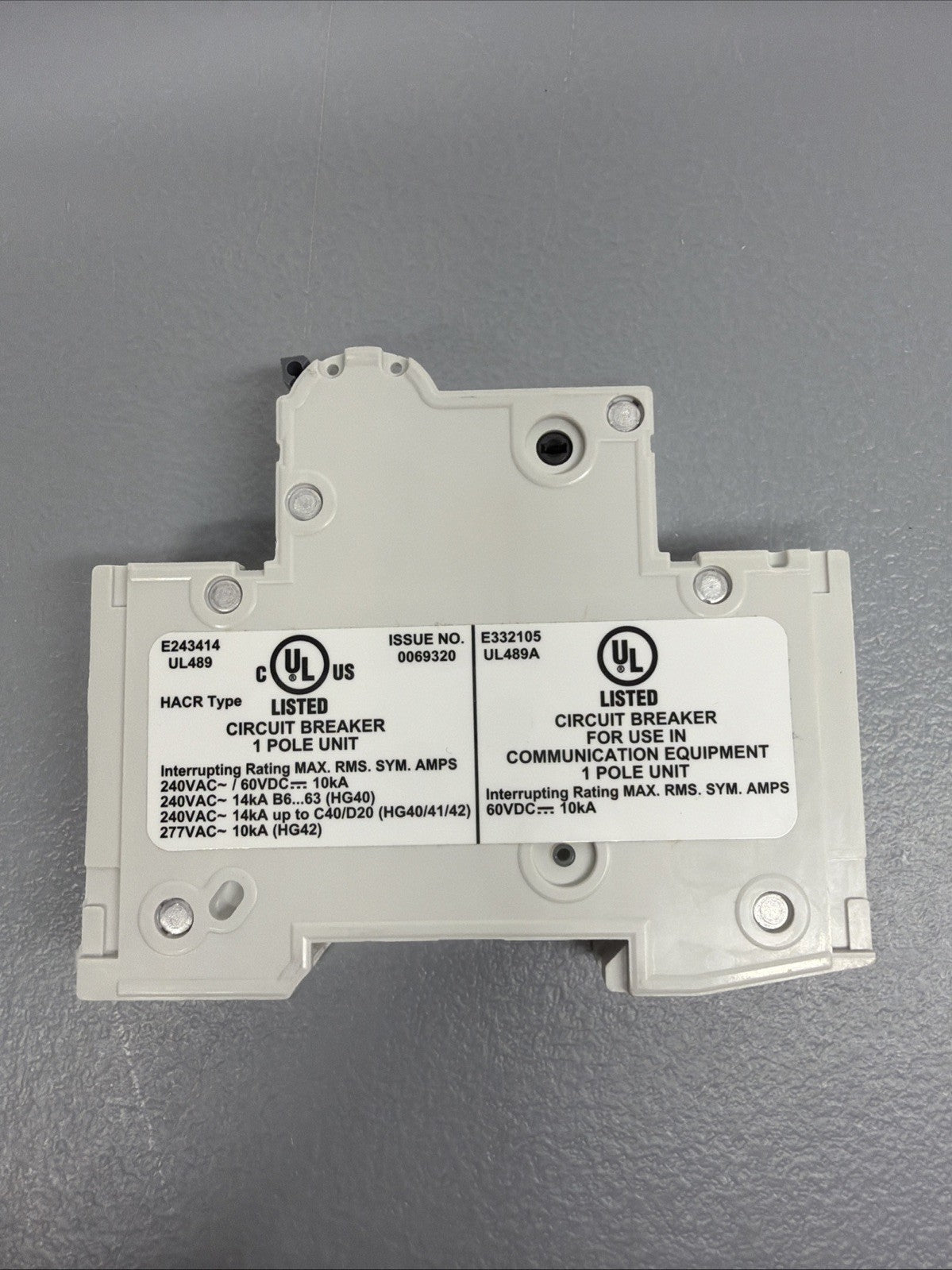 Siemens 5SJ4118-7HG40 Miniature Circuit Breaker MCB New Open Box (1.3.4B)