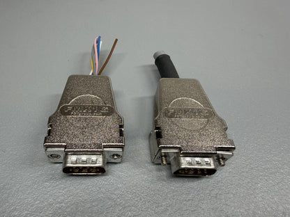 Molex FMK1G FCT D-Sub 9 Pin Metal Backshell Connector Hood Open BoxLOT OF 2(141)