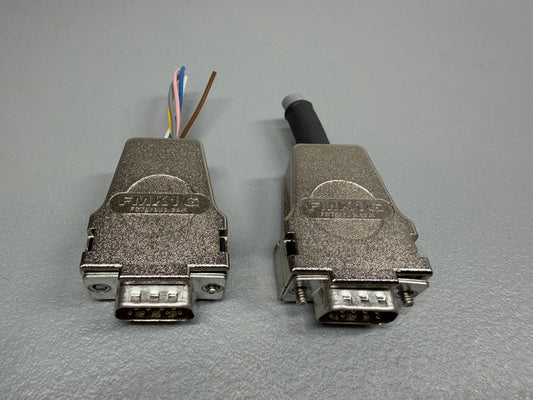 Molex FMK1G FCT D-Sub 9 Pin Metal Backshell Connector Hood Open BoxLOT OF 2(141)