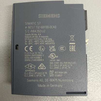 Siemens 6ES7132-6BF00-0CA0 SIMATIC ET 200SP DQ 8x24VDC New Open Box (1.4.2)