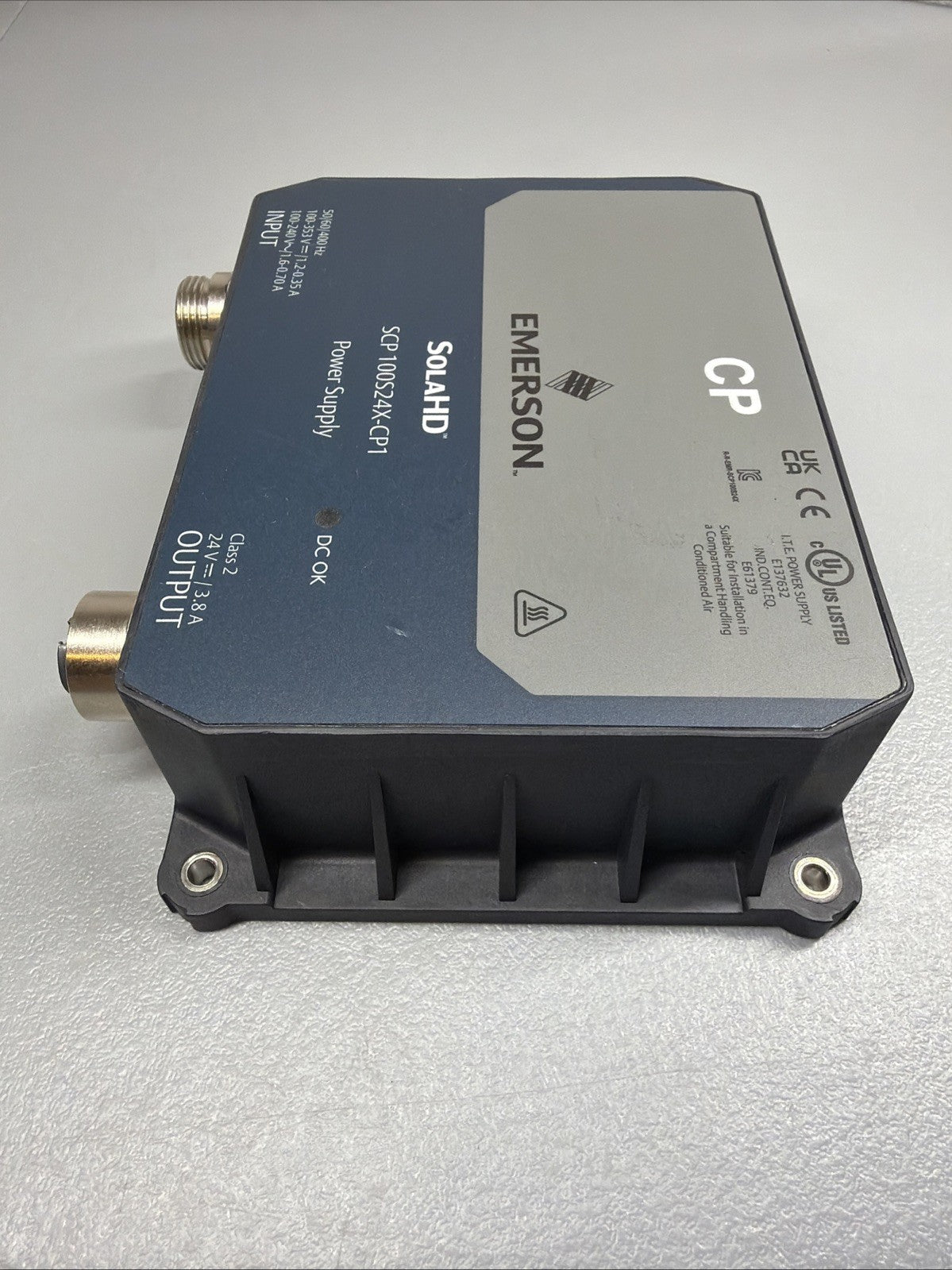 Emerson SolaHD SCP100S24X-CP1 24VDC 3.8A Power Supply New Open Box (1.3.4)