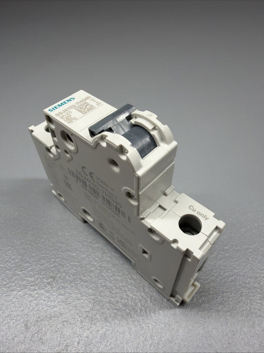 Siemens 5SJ4102-7HG40 SENTRON 1-Pole 2A Circuit Breaker Open Box (1.3.4)