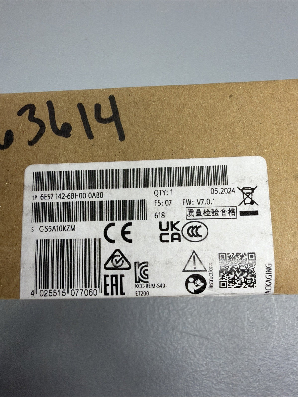 Siemens 6ES7142-6BH00-0AB0 ET200eco PN Digital Output Factory Sealed (1.2.4B)
