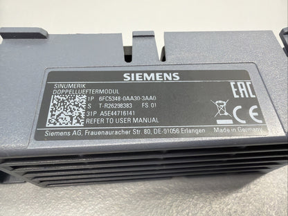 Siemens 6FC5348-0AA30-3AA0 SINUMERIK Dual Fan Module New Open Box (1.2.2)