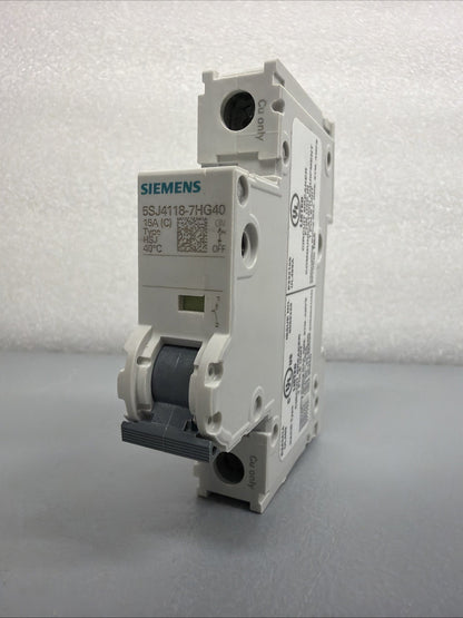 Siemens 5SJ4118-7HG40 Miniature Circuit Breaker MCB New Open Box (1.3.4B)