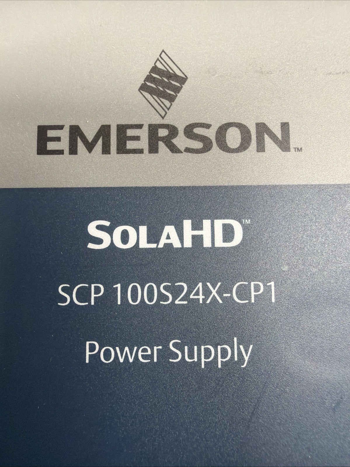 Emerson SolaHD SCP100S24X-CP1 24VDC 3.8A Power Supply New Open Box (1.3.4)