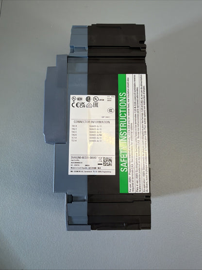 Siemens 3VA5260-6ED31-0AA0 Circuit Breaker 60A 800V New Open Box (1.2.4)