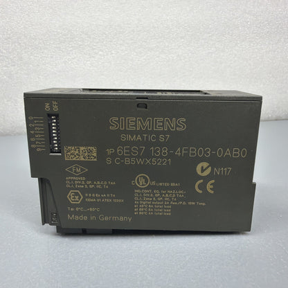 Siemens 6ES7138-4FB03-0AB0 SIMATIC ET 200S 4DO Safety Module New Open Box (121)