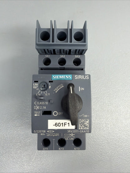 Siemens 3RV2011-0AA10 SIRIUS Motor Starter Protector New Open Box (1.3.2)
