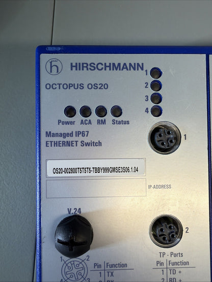 HIRSCHMANN Octopus 28 Port Ethernet Switch OS20-002800T5T5T5-TBBY999GMSE3S (134)