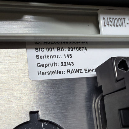 Siemens 6FC5247-0AA43-1AA0 SINUMERIK Panel w/ Pushbuttons & Key Switch (1.2.4b)