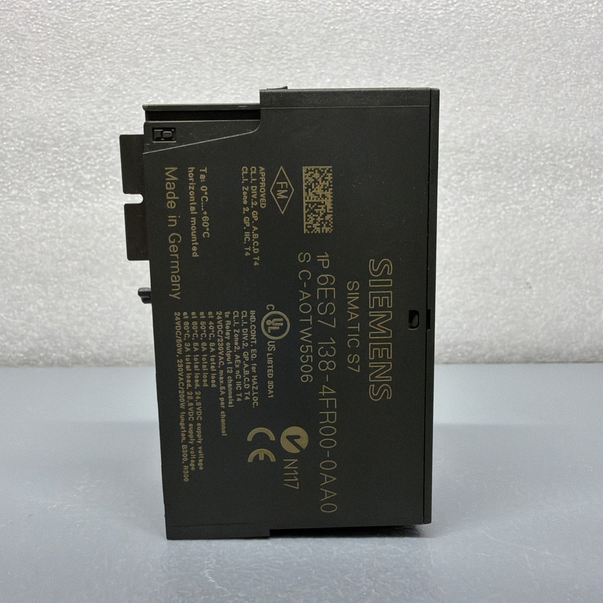 Siemens 6ES7138-4FR00-0AA0 SIMATIC ET 200S Relay Module New Open Box (1.4.2B)