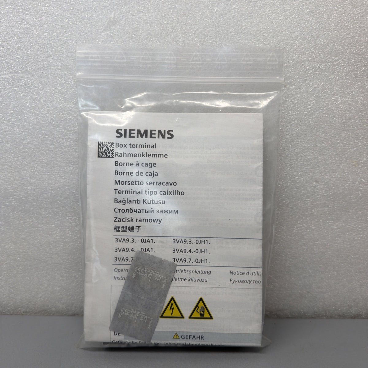 Siemens 3VA9133-0JA11 SENTRON 3VA4 3VA5 125A 3P Box Terminal Set New (1.4.2)