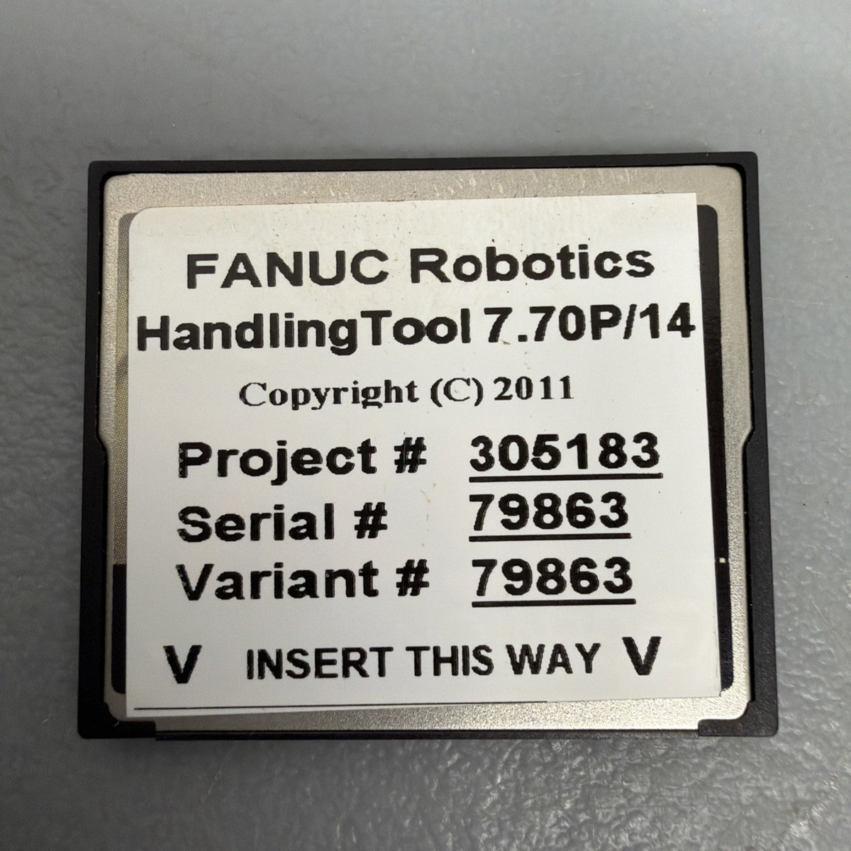 FANUC HandlingTool 7.70P/14 Variant 79863 Software Card w/ PCMCIA Adapter 1.3.2