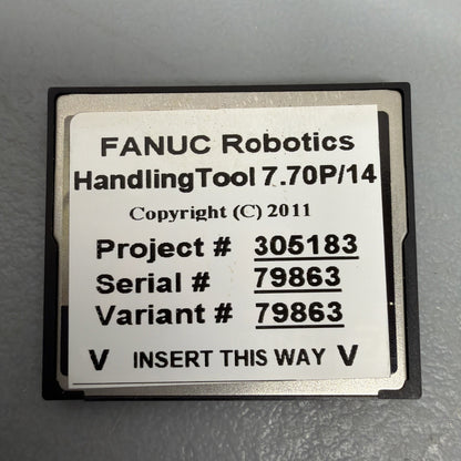 FANUC HandlingTool 7.70P/14 Variant 79863 Software Card w/ PCMCIA Adapter 1.3.2