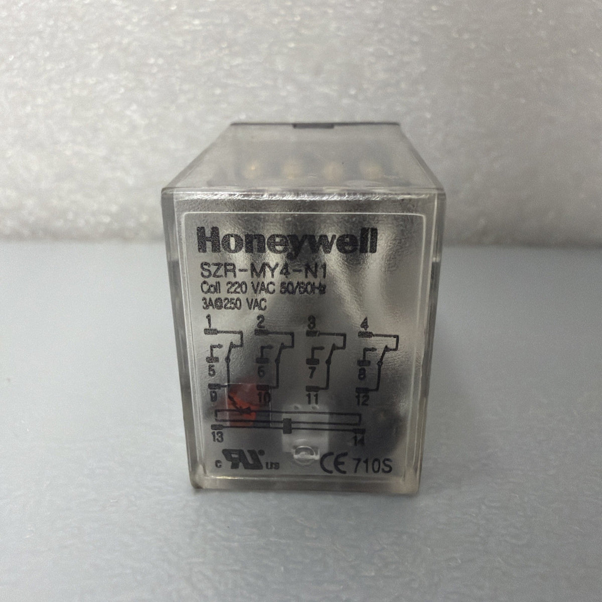 Honeywell SZR-MY4-N1-AC220V 4PDT Power Relay 220VAC Coil LED New Open Box 1.4.2