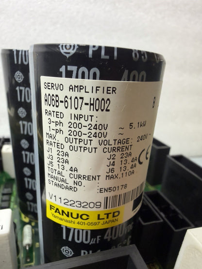 FANUC A06B-6107-H002 A20B-2101-0230/04C A20B-2101-0221/06E A16B-3200-0610/13F
